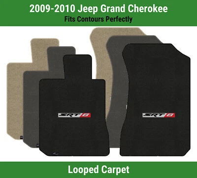 Alfombrillas delanteras Lloyd Classic Loop para Jeep Grand Cherokee '09-10 con logotipo SRT 8 Foto 1 de 4