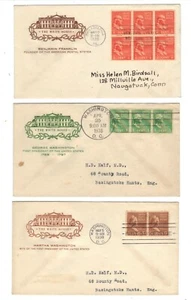 FDC's  #803-834 --Presidents set   -- Farnam  cachet - Picture 1 of 6