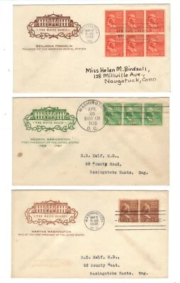 FDC's  #803-834 --Presidents set   -- Farnam  cachet - Image 1 of 4