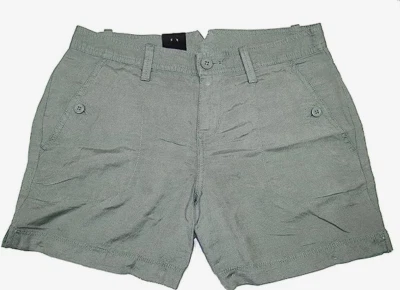  Pantalones Cortos Para Mujer Calvin Klein Jeans Lino-Verde Viscosa Carga Talla 2 Foto 1 de 2