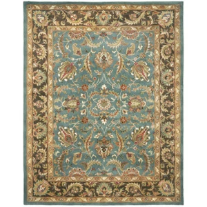 SAFAVIEH Heritage HG812B Handmade Blue / Brown Rug - Picture 1 of 38