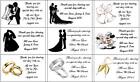 21 spersonalizowanych etykiet ślubnych na ulubione pudełka / prezenty