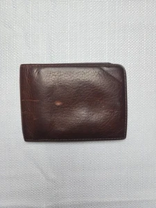 Cartera plegable de cuero Orvis American Bisonte. "Raro 3:5"" por 4,5"" hecho en EE. UU." - Imagen 1 de 9