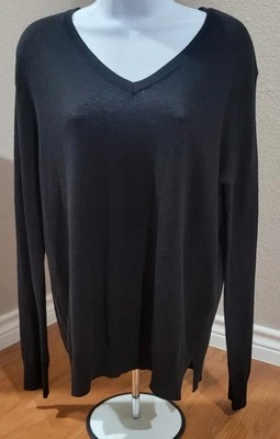 Double Zero Top Womens Small Black Long Sleeve V Neck Spicy Casual/Work NWOT - Image 1 of 4