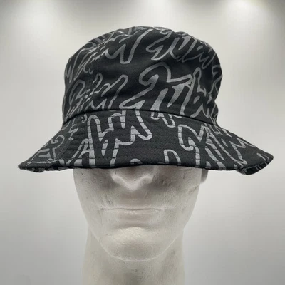 FUBU ведро черная шляпа с надписью граффити 90-х хип-хоп Skater Streetwear Beach Y2K - Изображение 1 из 4