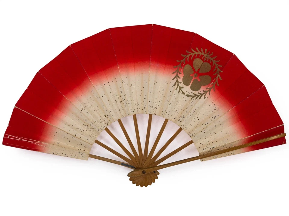 Ventilador de baile plegable japonés Maiogi de colección ligeramente usado en embalaje original sin caja Foto 1 de 3