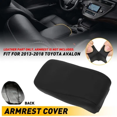 Se adapta a 2013 2014 2015 16-2018 Toyota Avalon consola tapa reposabrazos cubierta de vinilo negro Foto 1 de 4