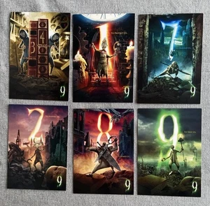 Set 6 Tim Burton Animation 9-9-09 Promotional Trading Cards Focus film RARE - Picture 1 of 11