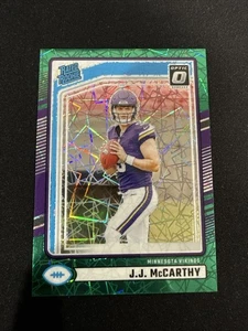 JJ McCarthy Donruss Optic Preview rated rookie green velocity #303 RC - Picture 1 of 2