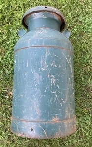 Vintage Steel Milk Can Thompson Dairy Livingston New Jersey NJ - Picture 1 of 7
