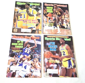 MAGIC JOHNSON ~ Sports Illustrated 4 Magazine Lot ~ 1982 thru 1985 ~ L.A. LAKERS - Picture 1 of 13