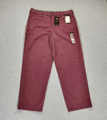 Pantalones Lee Ultra Lux de pierna recta para mujer 16M Boysenberry púrpura 36x28,5 nuevos con etiquetas Foto 1 de 4