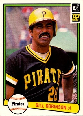 Bill Robinson 1982 Donruss #402 Pittsburgh Pirates - Image 1 of 2