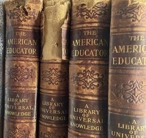 1897 American Educator Library of Universal Knowledge Complete 6 Volume Set - Picture 1 of 24