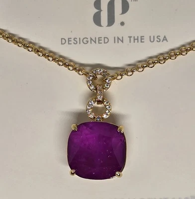 Bomb Party OG NK57014 'Taking The Perfect Breath' Purple Flourite Gold Plating - Image 1 of 4