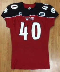 WSSU Rams Authentic Game Worn Football Jersey #40 L Winston Salem State Rams - Picture 1 of 6