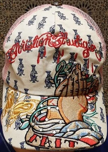 CHRISTIAN AUDIGIER Los Angeles - 'FAITH' on WHITE BASEBALL CAP Size OSFA - Picture 1 of 7
