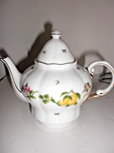 Porcelain Stacking Teapot with Fruit Pattern - NO CUP - MAKE OFFER! - Picture 1 of 8