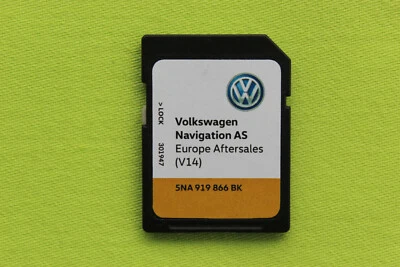 32 GB SD KARTE NAVIGATION AS EUROPA 2022 V14 VW DISCOVER MEDIA 2 TOURAN CADDY - Bild 1 von 2