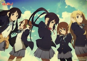 Pencil Board Shitajiki K-ON Anime Hirasawa Yui Akiyama Mio Ritsu Tsumugi Azusa - Bild 1 von 1