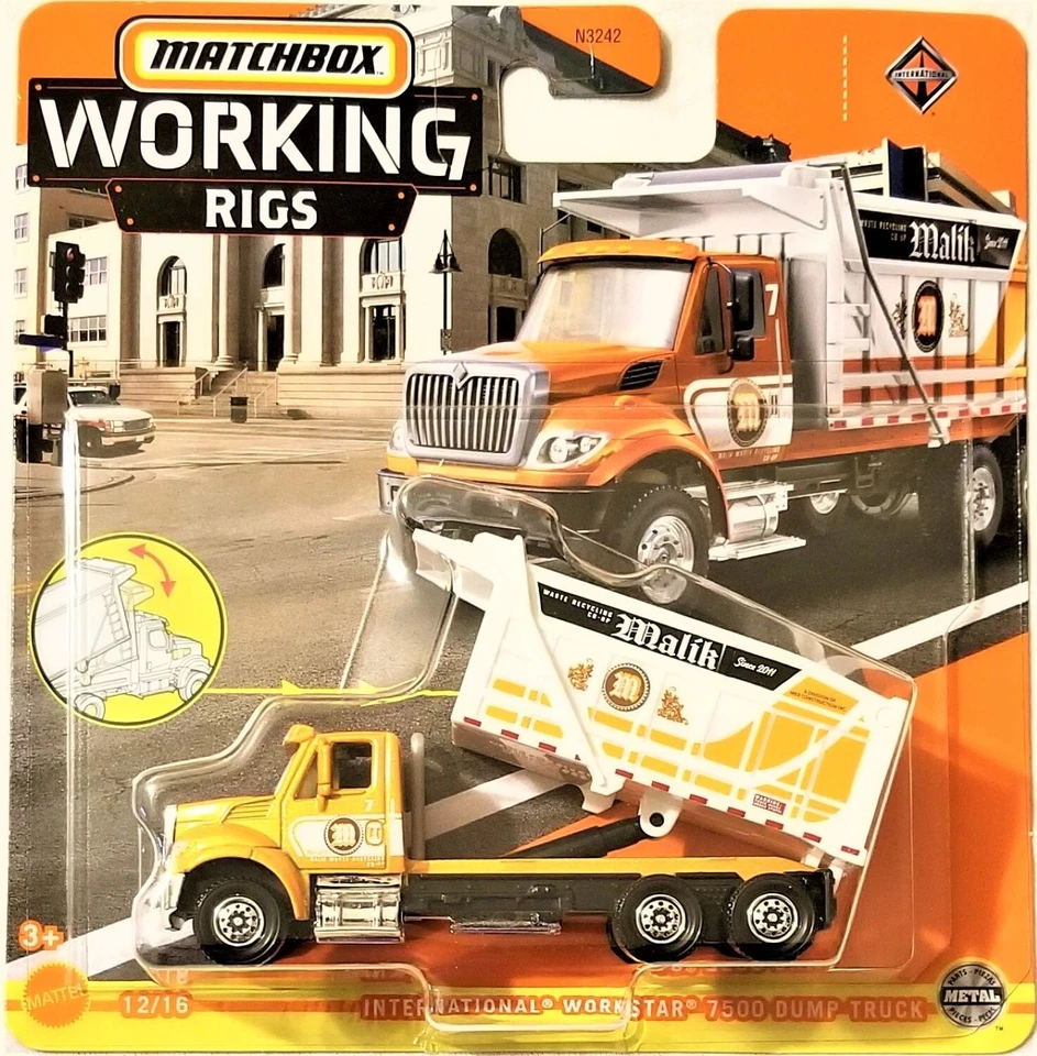 Matchbox - Funzionamento Rigs 12/16 Internazionale Workstar 7500 Dump Camion ( - Immagine 1 di 1