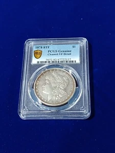 1878 PCGS VF Detail | 8TF Silver Morgan Dollar - $1 US Coin - Picture 1 of 2