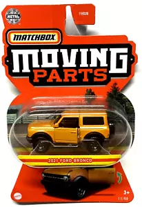 2022 Matchbox Moving Parts #11 2021 Ford Bronco CYBER ORANGE METALLIC - Picture 1 of 5
