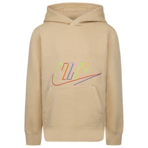 Nike NSW Club HBR Core Pullover Boys' Grade School Khaki/Black Boys Size 6 - Picture 1 of 3