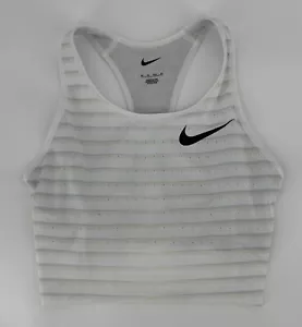 Nike Pro Elite Crop Top Womens XS White Grey Black Made In USA Retro CW2581-100 - Picture 1 of 16