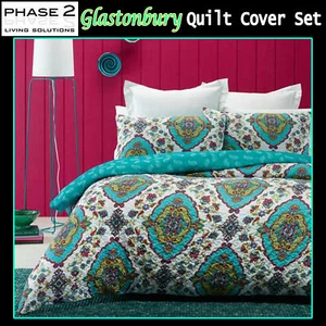 3 Pce Glastonbury Quilted Quilt Cover Set by Phase 2 - DOUBLE QUEEN KING - Picture 1 of 2