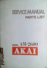 Akai Am-2600 Service Manual Stereo Amplifier Original