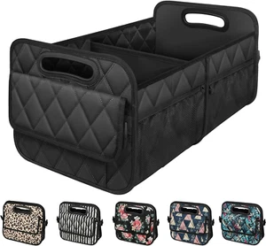 Car Trunk Organizer Storage Bag 50L Waterproof 6 Big Pocket for SUV Back Seat - Picture 1 of 12