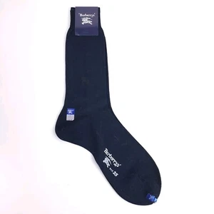 Burberry's Japan Socks - Vintage 90s - Authentic - Size 25 (UK 8) - Black - BNWT - Picture 1 of 7