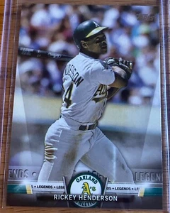 Rickey Henderson #S-80 2018 Topps Topps Salute (Serie Dos) Oakland Athletics - Imagen 1 de 2