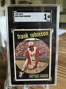 1959 Topps FRANK ROBINSON #435 Cincinnati Reds SGC 1 - Picture 1 of 2