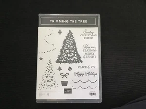 Stampin Up TRIMMING THE TREE stamp set NEAR BRAND NEW - used once - Picture 1 of 4
