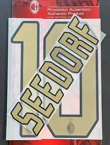SEEDORF MILAN KIT NOME+NUMERO UFFICIALE HOME 2004-2007 Stilscreen - Foto 1 di 2