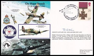 WWII Ace DENYS GILLAM DSO** DFC* Signed RAFA11c Battle of Britain RAF Cover - Picture 1 of 5