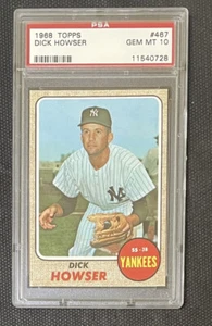 PSA Gem Mint 10 1968 Yankee Topps #467 Dick Howser 36B - Picture 1 of 2