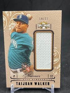 2014 Triple Threads Unity Single Jumbo Relics Sepia /27 Taijuan Walker Rookie - Bild 1 von 1