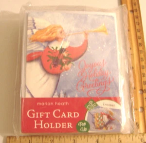 JOYOUS HOLIDAY GREETINGS~MARIAN HEATH GIFT CARD HOLDER~INSIDE POP UP~SET OF SIX - Picture 1 of 2