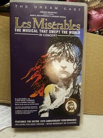 LES MISERABLES in Concert THE DREAM CAST 10th Anniversary Performance - VHS Tape