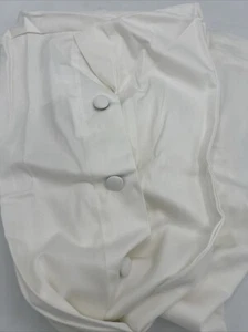 Cuddledown 100% Cotton Twill Pillow Cover White Large Wedge 26”x18” - Picture 1 of 4