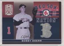 2005 Donruss Greats Red Sox Nation Materials Bobby Doerr #RSN-2 HOF