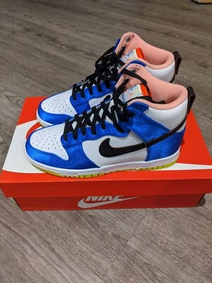 Mujer Talla 11 - Nike Dunk High Azul Satinado 2022 DV2185-100.  En mano. Foto 1 de 4