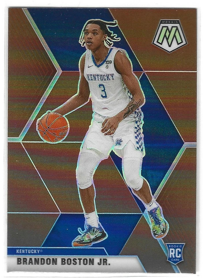 BRANDON BOSTON JR 2021-22 MOSAIC DRAFT BRONZE PRIZM ROOKIE CLIPPERS WILDCATS G1 - Image 1 of 1
