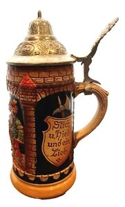 muß ein landsknecht haben Gerzit GERZ German Stein DGBM Pewter Lid - Picture 1 of 8