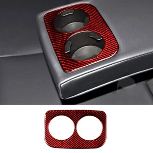Cubierta del panel trasero de vaso de agua de fibra de carbono roja para Subaru Forester 2013-2018 - Imagen 1 de 12