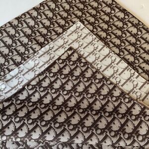  Authentic Amazing Dior Beige/Brown Monogram Print Jacquard Scarf/Wrap Silk 