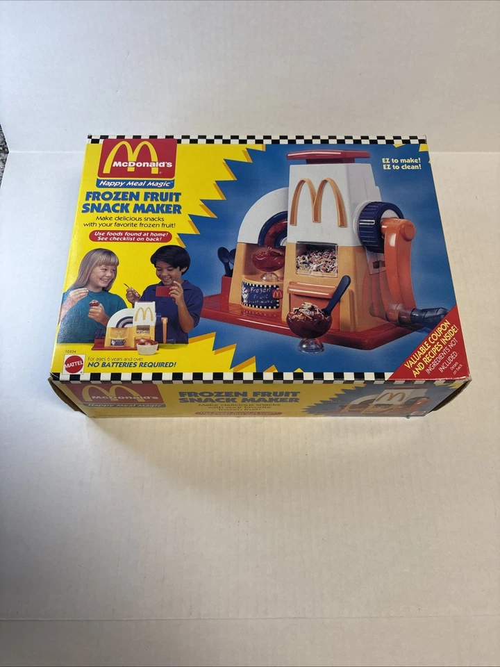 Vtg 1993 Mattel McDonalds Happy Meal Magic Frozen Fruit Snack Maker 10334 CIB